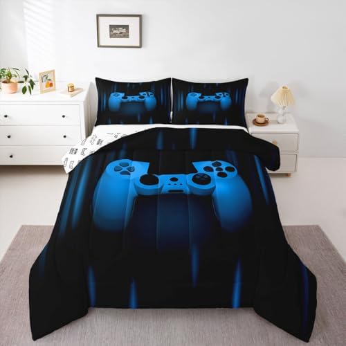 Feelyou Boys Gamer Comforter Set Twin Size for Boys Kids