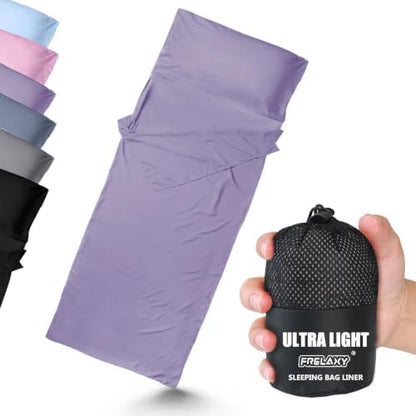 Frelaxy Ultralight Sleeping Bag Liner, Compact Travel Sheet, 3 Sizes