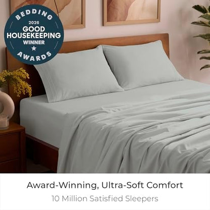 Mellanni Iconic 4-Piece, Ultra Soft Sheet Set (Full, Spa Mint)