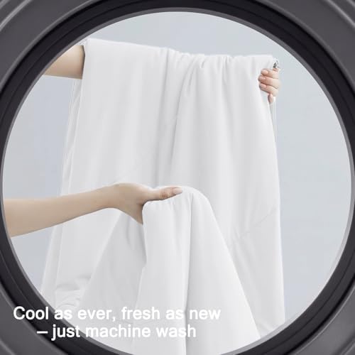 Vielit Cooling Comforter Queen Size for Hot Sleepers & Night Sweats, Luxury Lightweight Summer Comforter,Soft Dual-Sided Breathable Cooling Blankets,Q-Max>0.425,Machinewashable,90x90,White