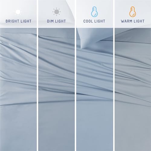Coolmax® Cooling Sheets for Hot Sleepers, Twin XL Size, Light Blue