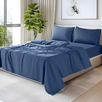 SONORO KATE 100% Egyptian Cotton Sheets,1200 Series,King Size