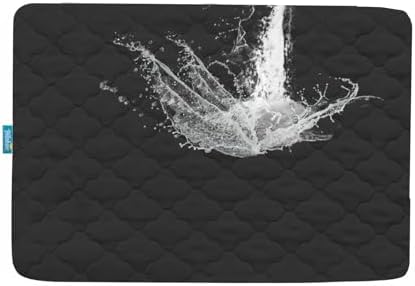 Pack and Play Mattress Pad Waterproof Sheets Quilted 39" x 27" Fitted Black