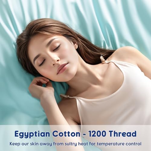 SONORO KATE 100% Egyptian Cotton Sheets,1200 Series,King Size