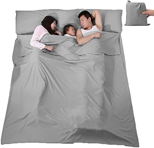 Sleeping Bag Liner, Lightweight Portable, Soft Travel and Camping Sheet, with Compact and Carry Bag, for Travel, Hotel