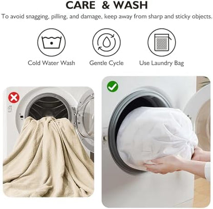 EMME Muslin Blankets for Adults Throw Blanket for Couch Breathable Gauze Soft Lightweight Airy Beige Super King 120" x 94"