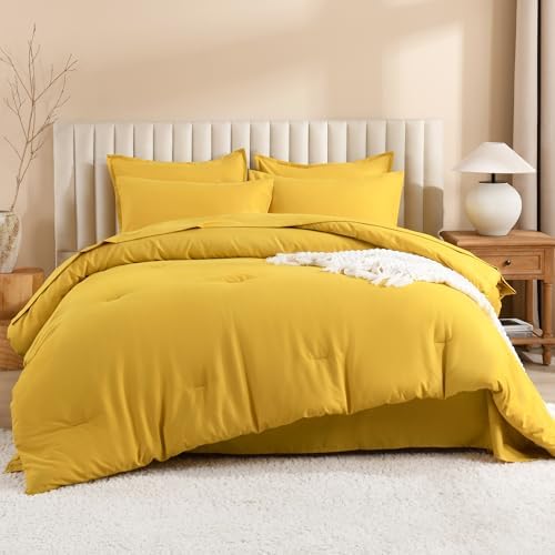 Litanika Queen Comforter Set with Sheets - 7 Pieces Bed in a Bag