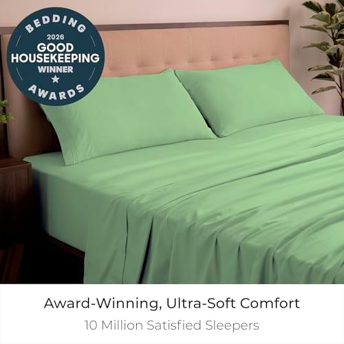 Mellanni Iconic 4-Piece, Ultra Soft Sheet Set (California King, Pistachio)