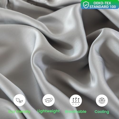 Bed Skirt Queen Size Ruffled Bed Skirt with Split Corners, 18 Inch Drop