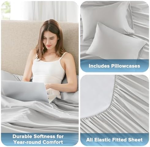 Comfort Spaces Coolmax Moisture Wicking Sheet Set, Queen Extra Deep Pocket