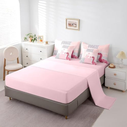 Feelyou Cute Dinosaur 7 Piece Bedding Set Queen Size for Kids