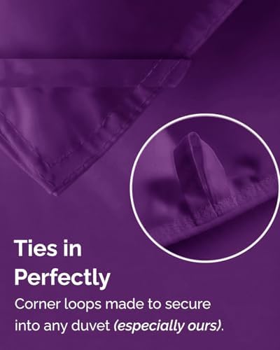 Twin Comforter Set - 5 Piece Bed in a Bag Twin Size Bed Set, Soft - Purple