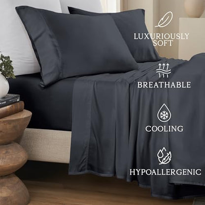 KARISSA MAE Luxury Bamboo Viscose King Size Sheet Set