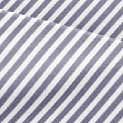 Twin XL 3 Piece Striped Sheet Set - Soft, Breathable & Cooling - Navy Ombre