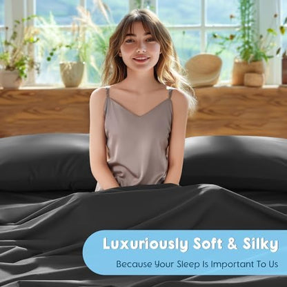 SONORO KATE 1000 Series 100% Egyptian Cotton Queen Sheet Set,4 Pieces