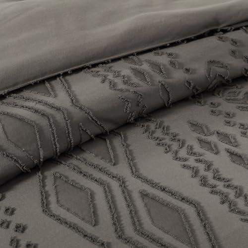 Queen Size Comforter Set- 7 Pieces Tufted Bed in a Bag Queen Bedding Sets