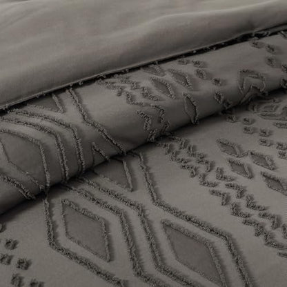 Queen Size Comforter Set- 7 Pieces Tufted Bed in a Bag Queen Bedding Sets