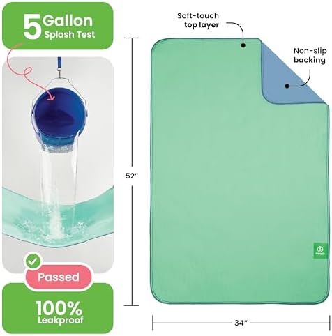 IMPROVIA® Washable Underpads, Heavy Absorbency Reusable Incontinence Pads