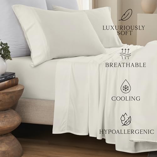 KARISSA MAE Luxury Bamboo Viscose Twin XL Size Sheet Set
