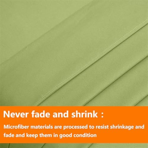 TAIMIT Sage Green Twin Size Comforter Set - 5 Pieces, Bed in a Bag Bedding Sets with All Season Soft Quilted Warm Fluffy Reversible Comforter,Flat Sheet,Fitted Sheet,1 Pillow Shams,1 Pillowcases