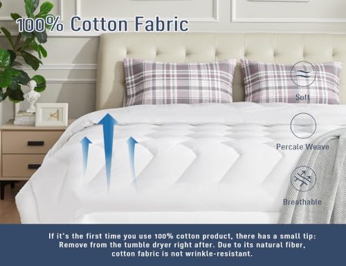 Pillow Cases 100% Cotton Percale Standard Queen Set of 2, Mauve Grey