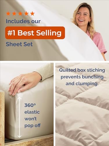King Comforter Set - Wheat Bedding for All Seasons - Soft 3 Piece Bed Set