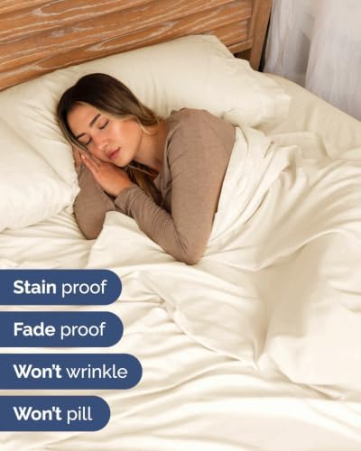 Flex Top Split Head King 6 Piece Sheet Set - Soft & Cooling - Off White