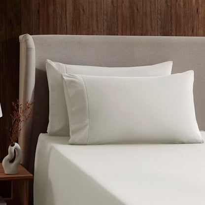 Nestl Twin XL Sheet Set - Bed Sheets - Off White - 3-Piece Deep Pocket