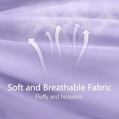 Queen Comforter, All Season Down Alternative Lavender Duvet Insert