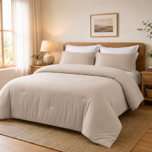 weigelia Queen Comforter Set with Sheets - 7 Pieces Bed in a Bag Queen
