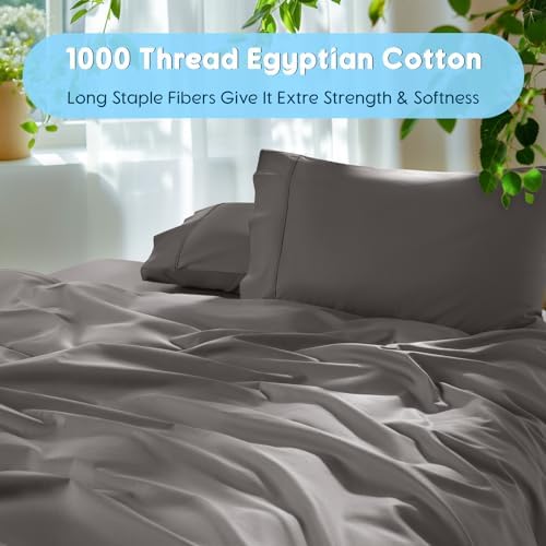 SONORO KATE 1000 Series 100% Egyptian Cotton Cal King Sheet Set,4 Pieces