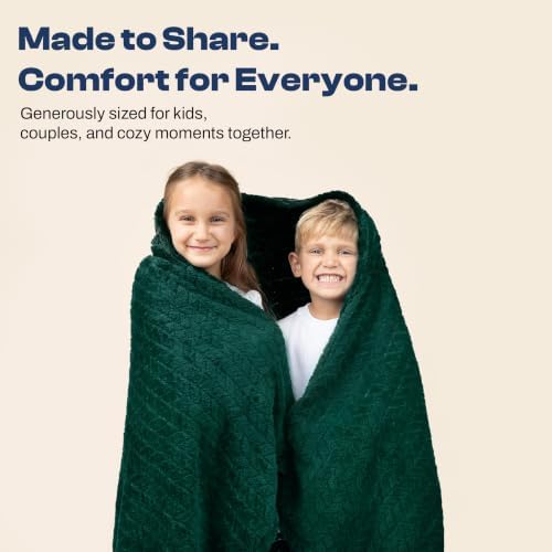 EverSnug Travel Blanket & Pillow 68x42 - Premium Ultra-Soft Microfleece 2 in 1 Compact & Packable Flight Blanket with Soft Bag Pillowcase, Hand Luggage Sleeve and Backpack Clip (Forest Green)
