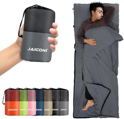 JAICOM Sleeping Bag Liner, Travel Sheets Ultralight Summer Sleeping Bag