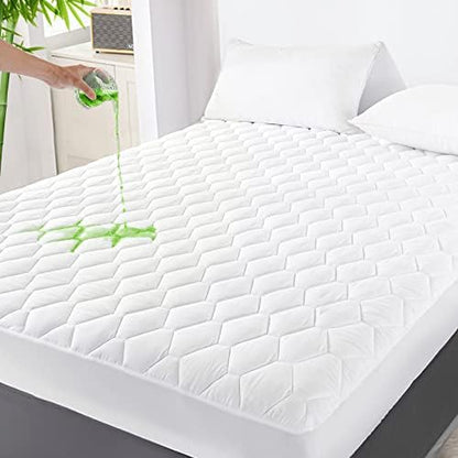 GRT California King Mattress Protector Waterproof, Rayon from Bamboo
