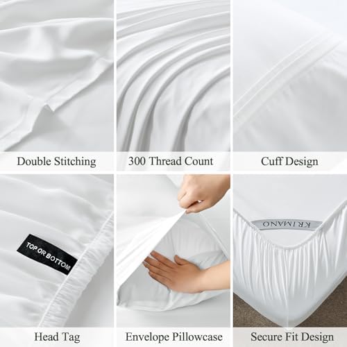 Bamboo Viscose Sheet Set Cooling Twin Size, Sheets Bed Set 3pcs