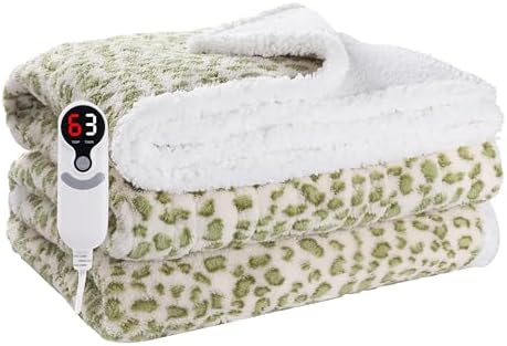 Soypipo Electric Heated Blanket 72"x84", 9 Heat Settings 10-Hour Auto-Off