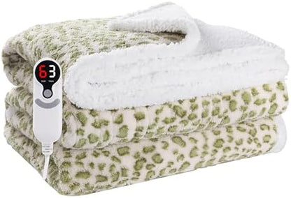 Soypipo Electric Heated Blanket 72"x84", 9 Heat Settings 10-Hour Auto-Off