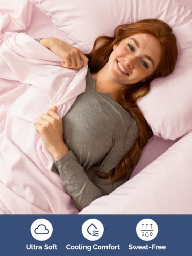 Extra Deep Pocket King Sheet Set - Breathable & Cooling - Lavender Pink