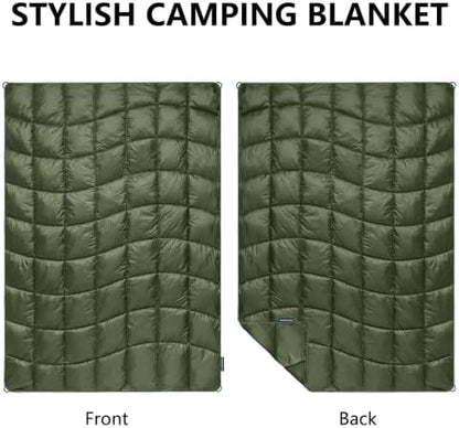 Camping Blanket Puffy Camp Blanket Large Outdoor Blanket
