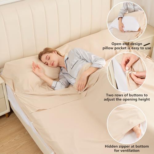 Sleeping Bag Liner, Ultralight & Compact Travel Sheet for Hotel