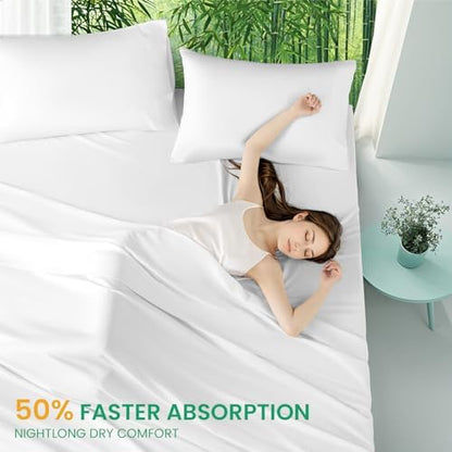 SONORO KATE 100% Viscose Derived from Bamboo_Sheets Queen Size,4PC