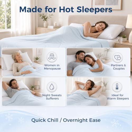 Cooling Comforter King Size Breathable Bamboo Summer Blanket