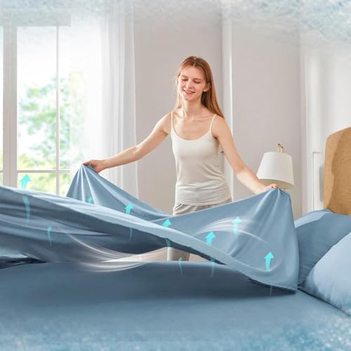Comfort Spaces Coolmax Moisture Wicking Cooling Sheet Set, King 4 Piece