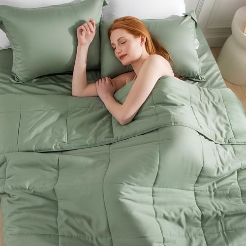 NEXHOME PRO 100% Viscose from Bamboo Comforter Twin Size - Ultra-Soft, Breathable, Lightweight All-Season & Summer Duvet Insert, Natural Temperature Regulating for Cooling Sleep