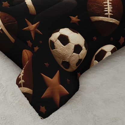 QOOMO Sports Kids Comforter Set Queen Size