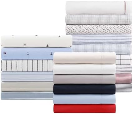 Tommy Hilfiger - King Size Sheet Set with Fitted Sheet & Pillowcases