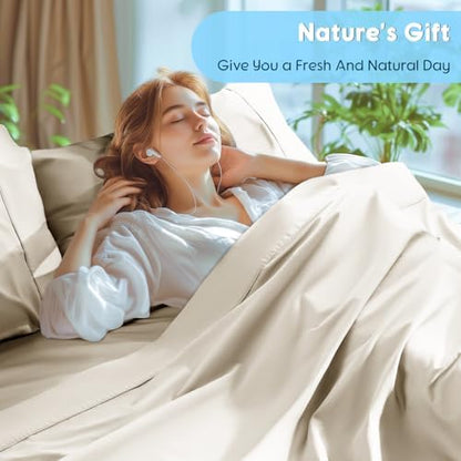 SONORO KATE 1000 Series 100% Egyptian Cotton King Sheet Set,4 Pieces