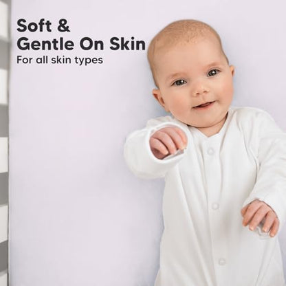 KeaBabies 2pk Organic Cotton Crib Sheets for Boys Girls 52x28, Thistle