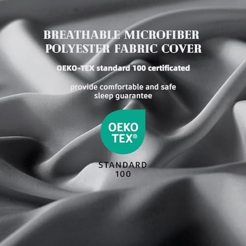 DOWNCOOL Comforters Twin Size, Dark Grey Duvet Insert, Lightweight Quilt