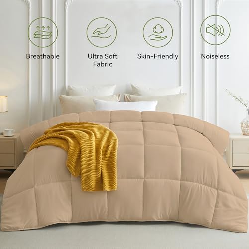 L LOVSOUL King Comforter Down Alternative Duvet Insert,106x90IN